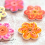 Faux Hand Painted buttons by Jen Goode