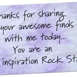You are an inspiration rock star