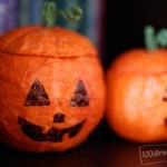 Hand made Strofoam Jack-o-Lanterns