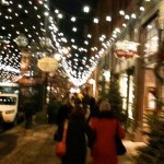 Walking along the twinkling lights after seeing the Colorado Ballet's Nutcracker