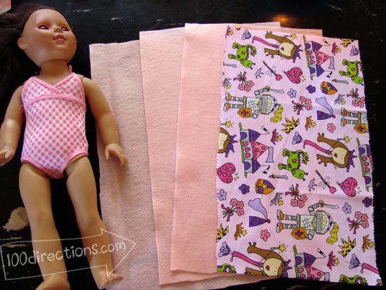 measuring fabric for doll sleeping bag measuring fabric for doll sleeping bag