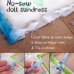 Make a sundress for your doll - add the straps