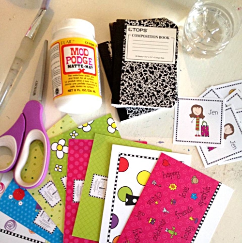 Supplies to decorate your own mini notebook Supplies to decorate your own mini notebook