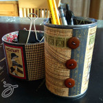 Buttons on the side of an upcycled can