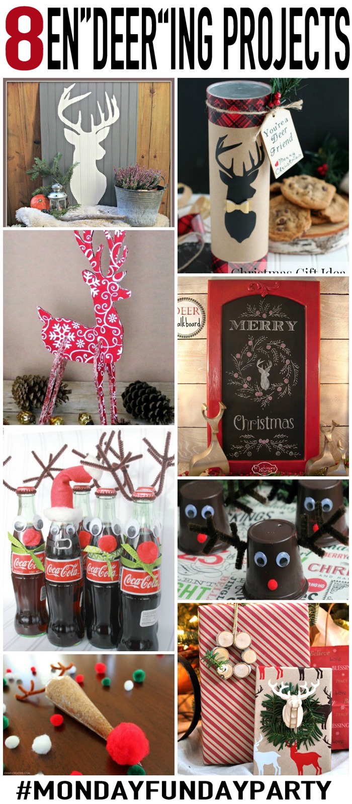 Diy reindeer ideas for christmas monday funday 100 directions