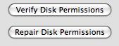 Repair disk permissions on a mac