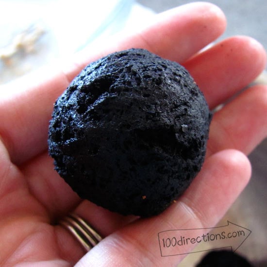 Burnt doughnut hole