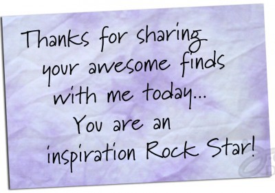 You are an inspiration rock star