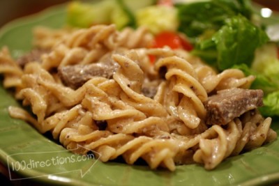 Beef stroganoff