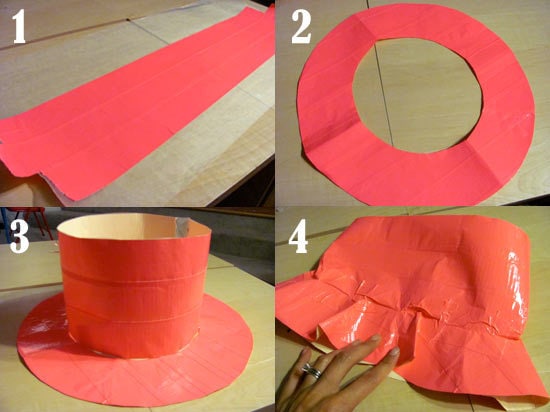 How to make a duct tape sun hat 