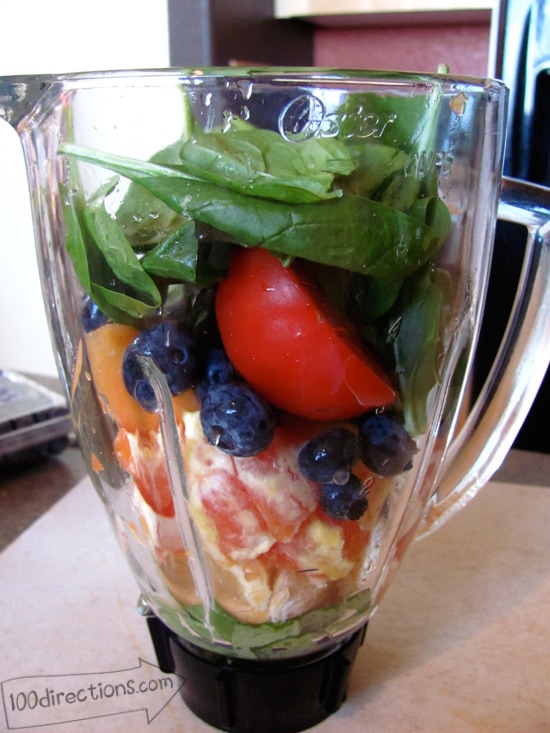 fruit and vegetable smoothie