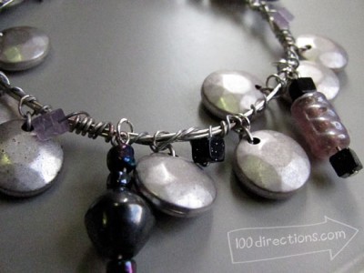 Upcycled bangle earings to a bangle bracelete