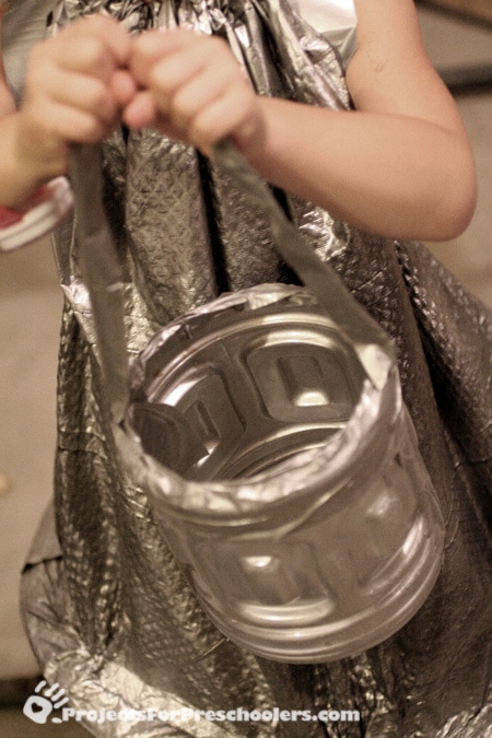 space girl trick-or-treat bucket