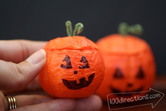 Cute and tiny Jack-o-Lantern