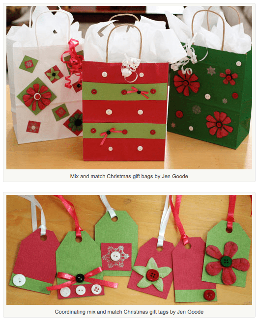 Make your own gift bags and tag quick and easy by Jen Goode