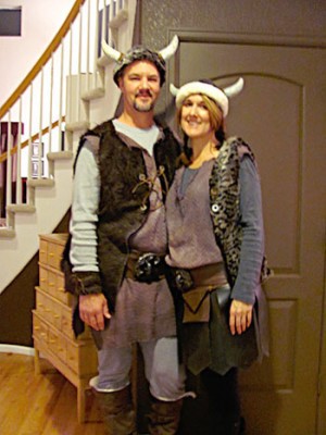 Viking costumes for a couple