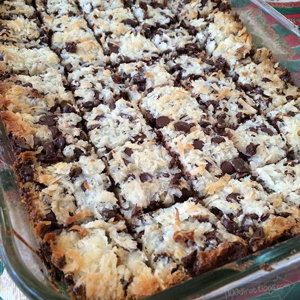 Pan of magic cookie bars