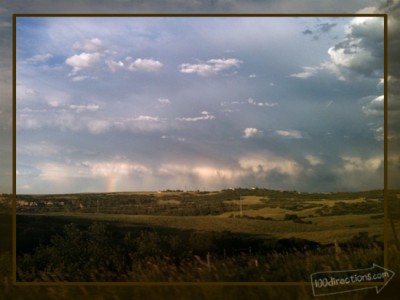 Hidden Rainbow in the midst of an oncoming storm