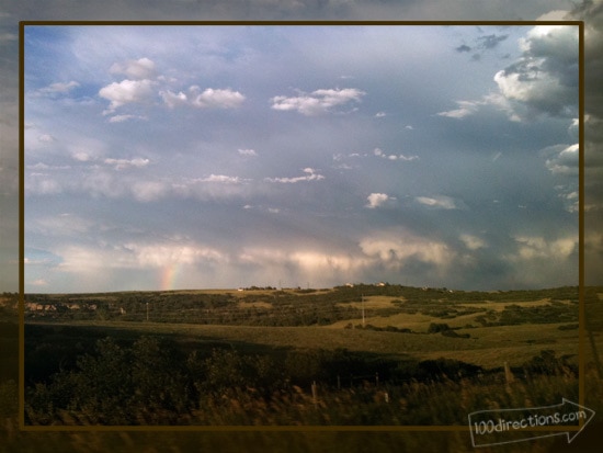 Hidden Rainbow in the midst of an oncoming storm