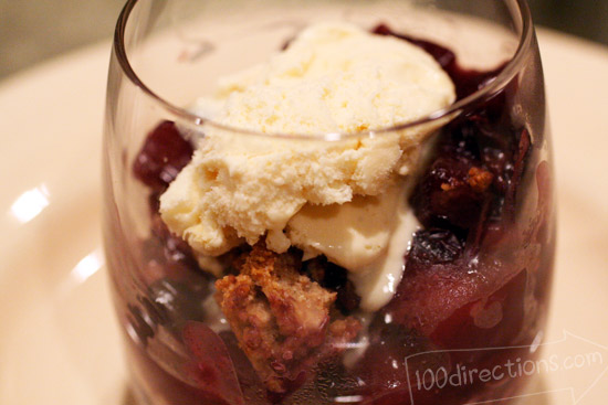 Apple Blueberry Crumble dessert