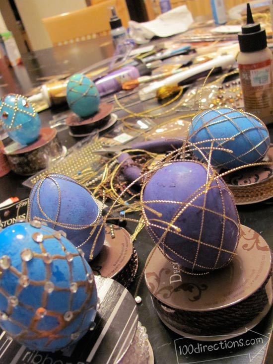  Trying a whole bunch of different ways to make faux Faberge eggs