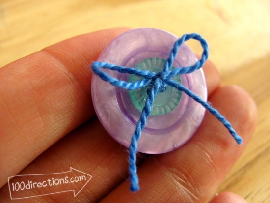 button for recycled fabric craft