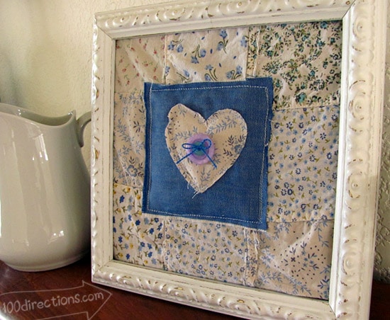 recycled fabric wall decor by Jen Goode