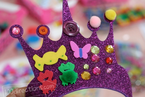 Crafty Party Glitter Crown 