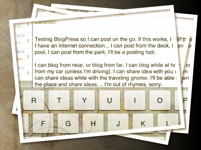 Testing Blogpress (and Photoshop express)