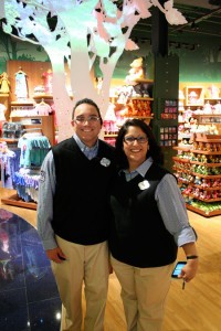 Disney store managers Shawnkevin and Jennifer