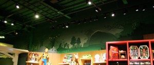 Local area imagery in the Disney store murals