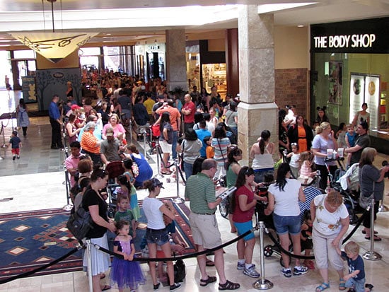 Lone Tree Disney Store grand opening crowd