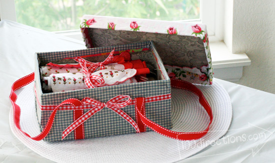 How to make a shoe box picnic basket