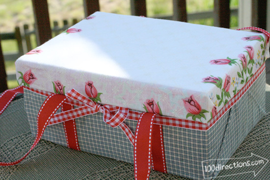 Shoebox picnic basket