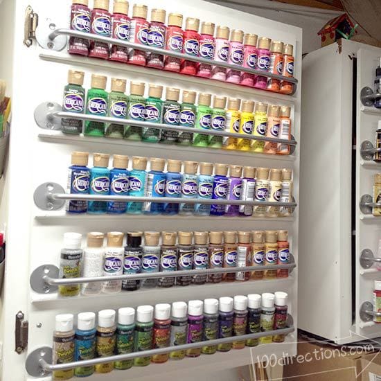 Craft Paint Storage Ideas 