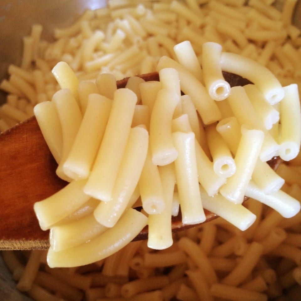 Cooked Kraft veggie pasta