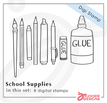 School Supplies Digital art