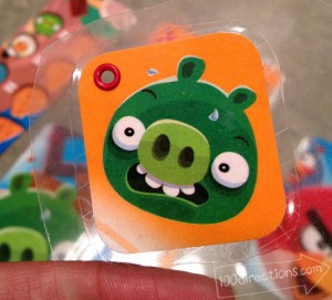 Angry Birds bookmarks and ID tags DIY craft - 100 Directions