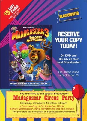 Madagascar 3 on DVD and Blu-Ray