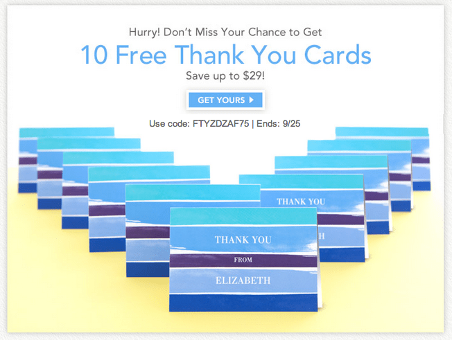 Free Thank You Cards from TinyPrints.com Free Thank You Cards from TinyPrints.com