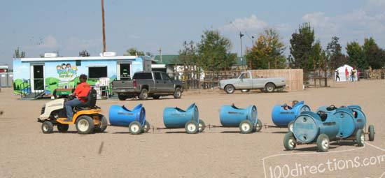 Kids LOVED this barrel train