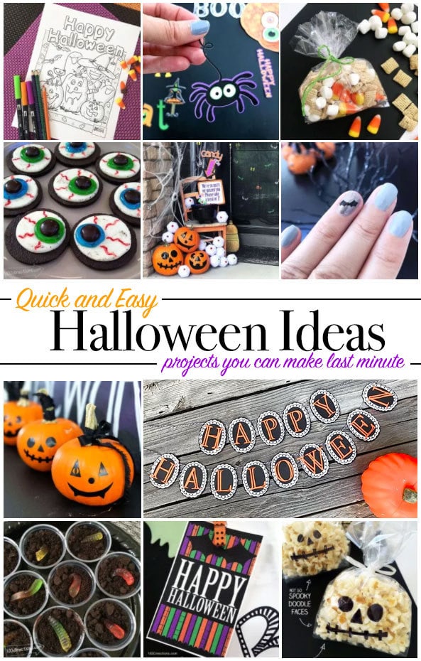 Last Minute Halloween Ideas - quick and easy Halloween DIY 