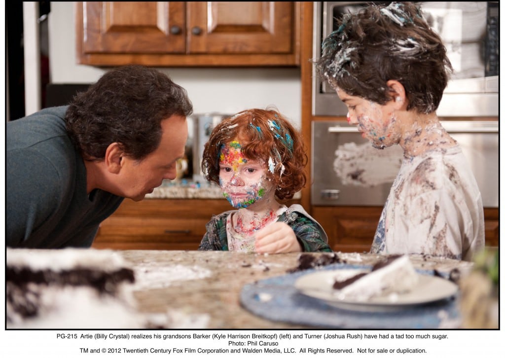 Grandpa gives us cake. Scene from Parental Guidance