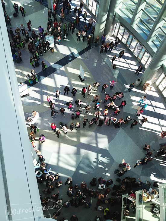 Charity Wings Flash Mob at CHA Winter 2013