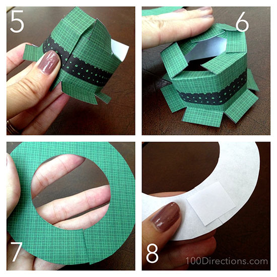 Making a St. Patrick's Day doll hat