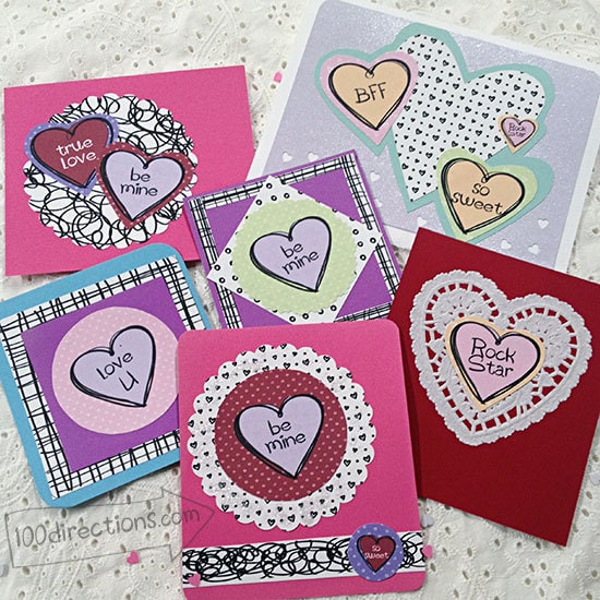 Candy Heart Valentines with Jen Goode art doodles