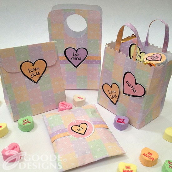 Make mini Valentine gift bags