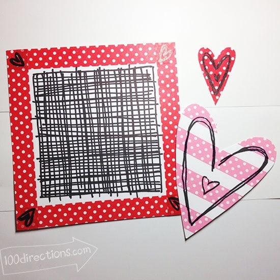 Washi Tape Valentine Cards