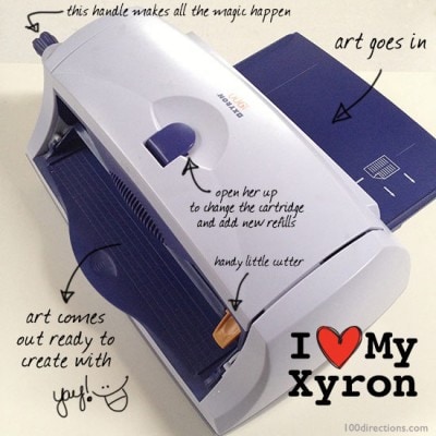 Xyron 900 - note, the new Xyron doesn't look like this