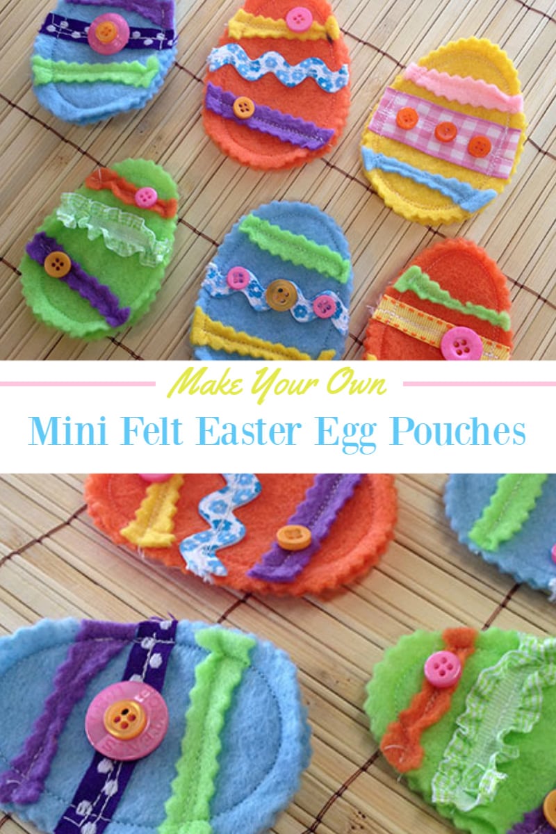 Mini Felt Easter Egg Pouches